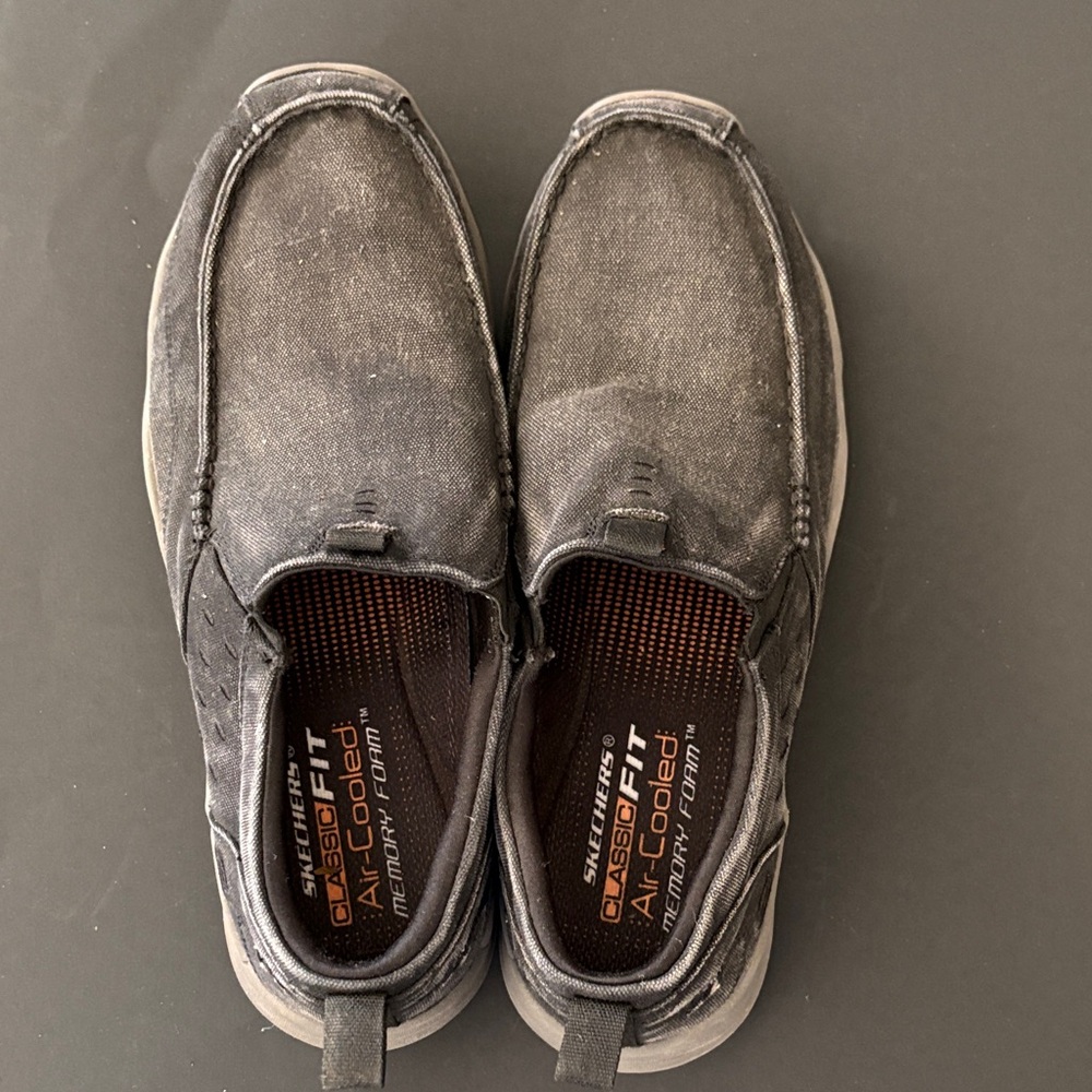 Skechers Men's Charcoal Slip-On Loafers
